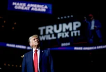 الصورة من حساب ترامب على إكس