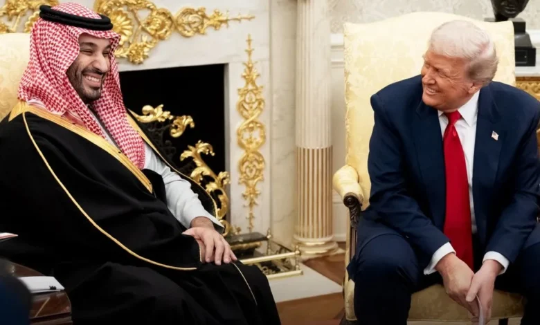 ترامب وبن سلمان في المكتب البيضاوي، الصورة من حساب البيت الأبيض على إكس