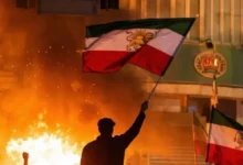 صورة متداولة على إكس لاحتجاجات إيران