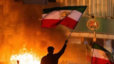 صورة متداولة على إكس لاحتجاجات إيران