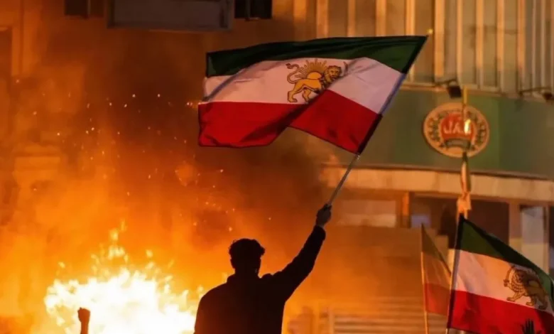 صورة متداولة على إكس لاحتجاجات إيران