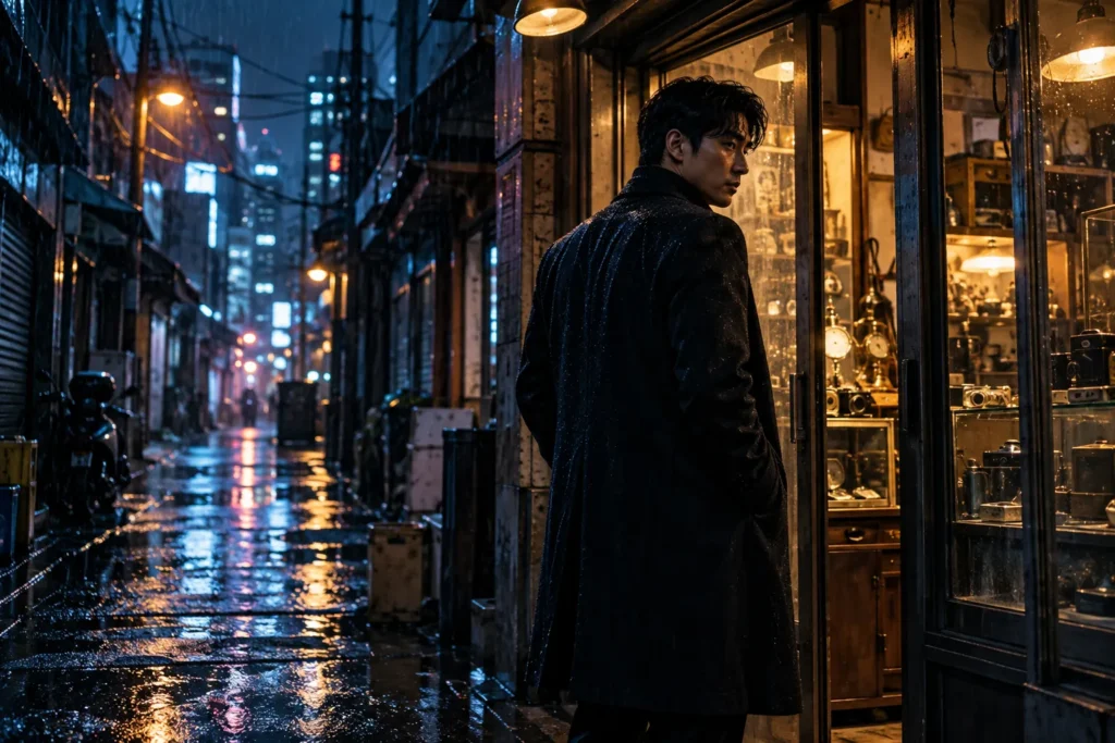 صورة تعبيرية عن العزلة والتصميم وأجواء التشويق، ترافق تناول The Man from Nowhere — إعداد كشيدة باستخدام ChatGPT؛ للاستخدام وفق شروط OpenAI.