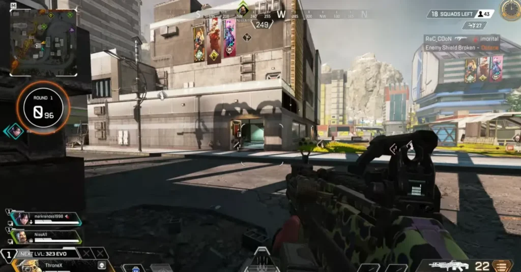 سكرين شوت أثناء لعب Apex Legends